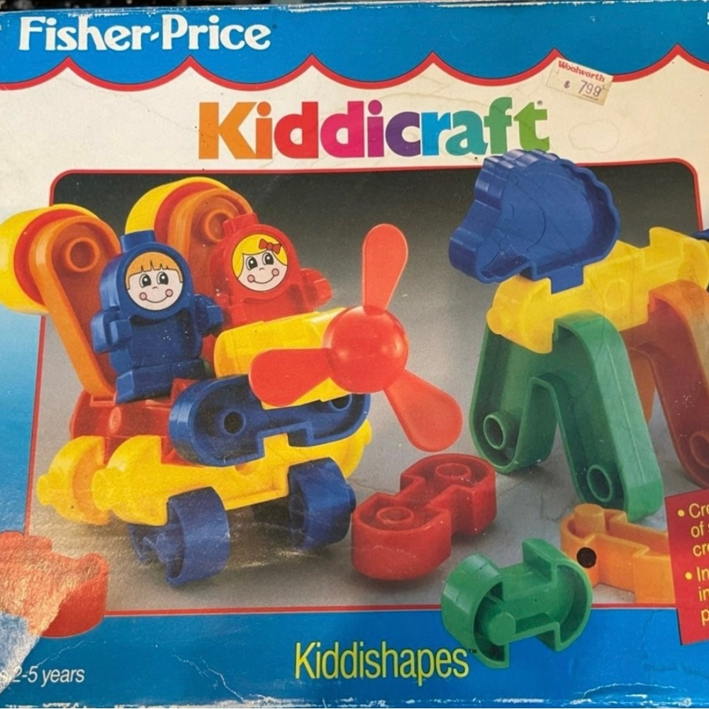 VTG Fisher Price Kiddicraft kiddishapes w/ box